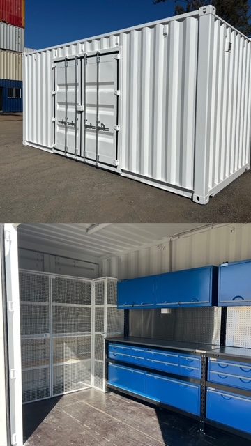 Detail of a container conversion