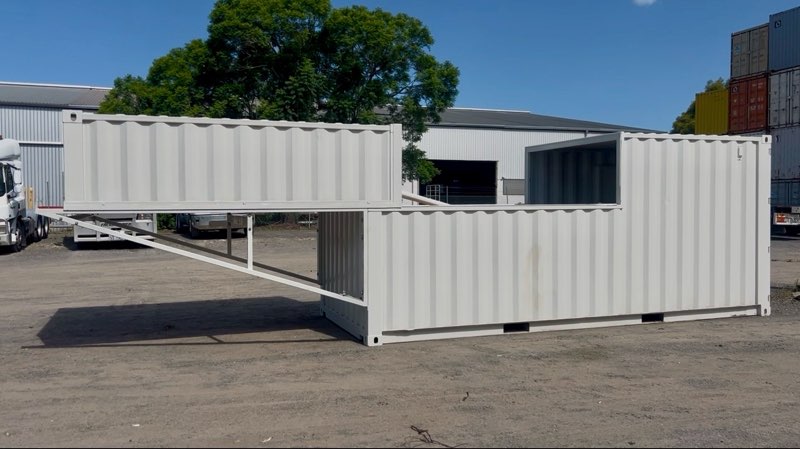 Custom container modifications with side opening